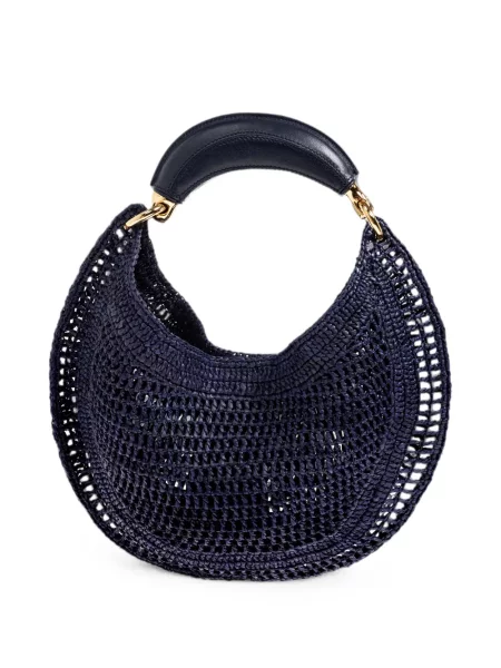 Geantă shopper Chloé cu broderie albastru