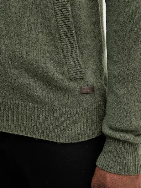 Шерстяной кардиган Barbour серый