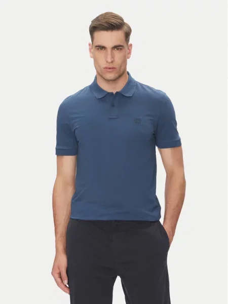 BOSS Polo Passenger niebieski