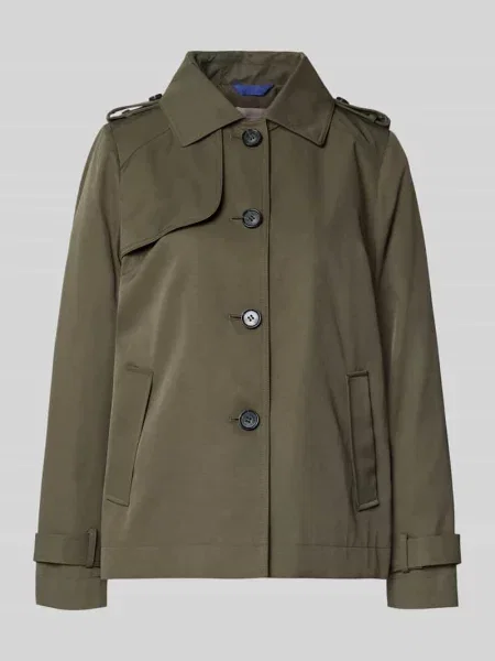 Kurtka o kroju regular fit z wykładanym kołnierzem Christian Berg Woman Selection khaki