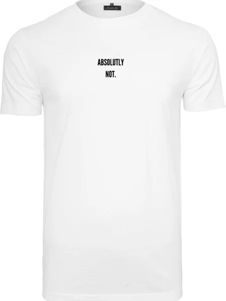 Mister Tee Tricou Absolutely Not negru alb