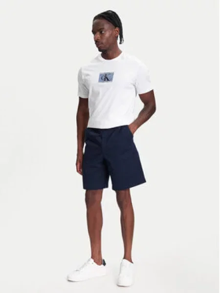 Calvin Klein Jeans Šortky z materiálu Tmavomodrá