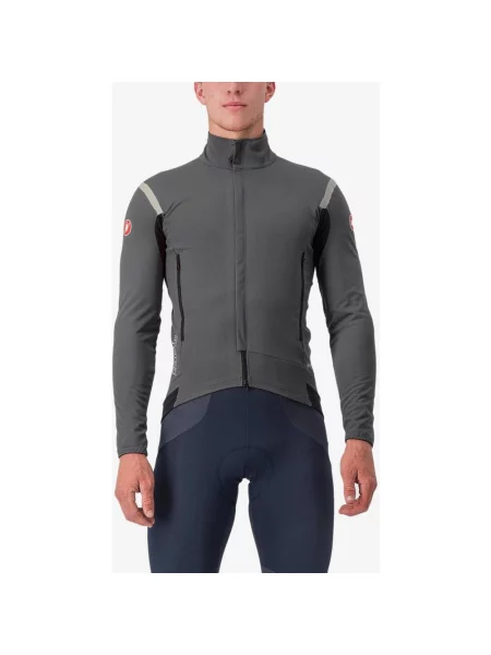 Kurtka Castelli Perfetto RoS 2 Rosso Corsa GORE-TEX INFINIUM™ ciemnoszary srebrny XS szara