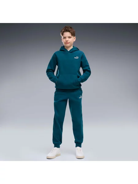 Gyerek kapucnis melegítő felső Puma kék