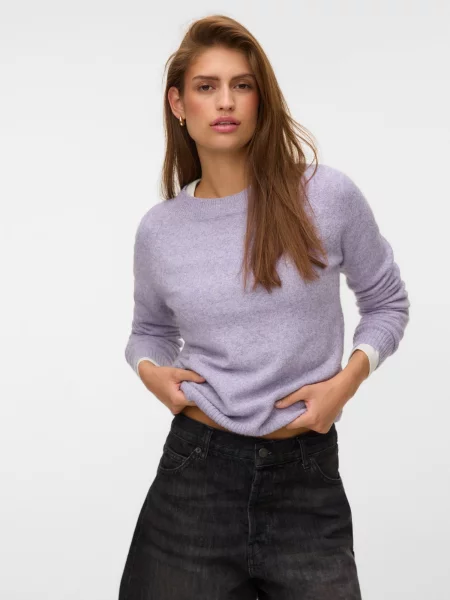 VERO MODA Pulover VMDoffy mov liliachiu