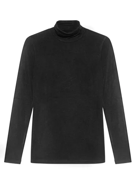 Pulover Dondup cu guler înalt negru