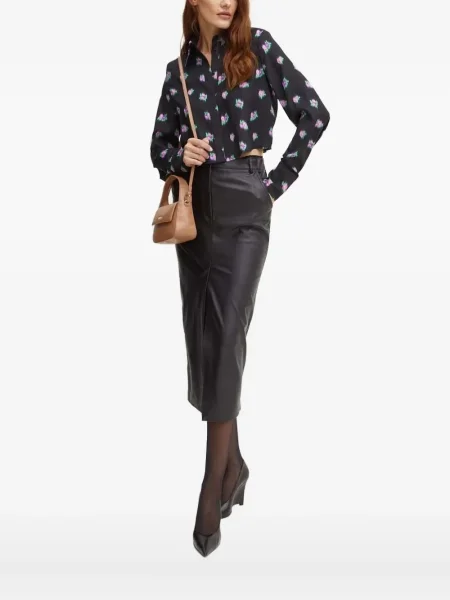 Cropp cămașă Silvian Heach cu model floral cu imagine negru