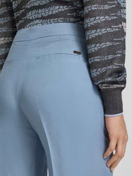 Spodnie materiałowe z szeroką nogawką z mieszanki i lnu Scotch & Soda