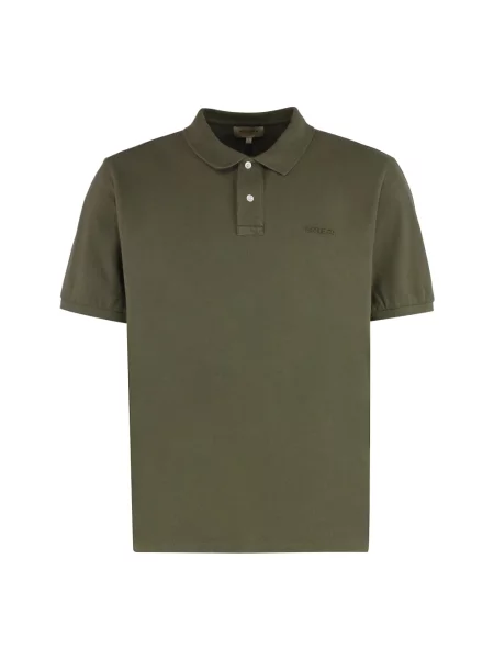 Koszulka polo Woolrich klasyczna zielona
