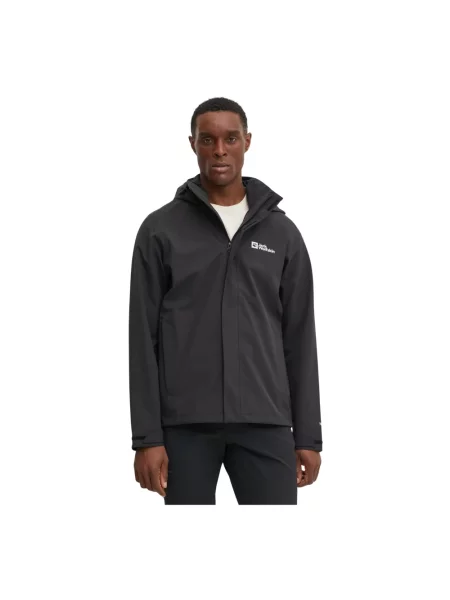 Kurtka przeciwdeszczowa Jack Wolfskin Trailtime 2L black czarna