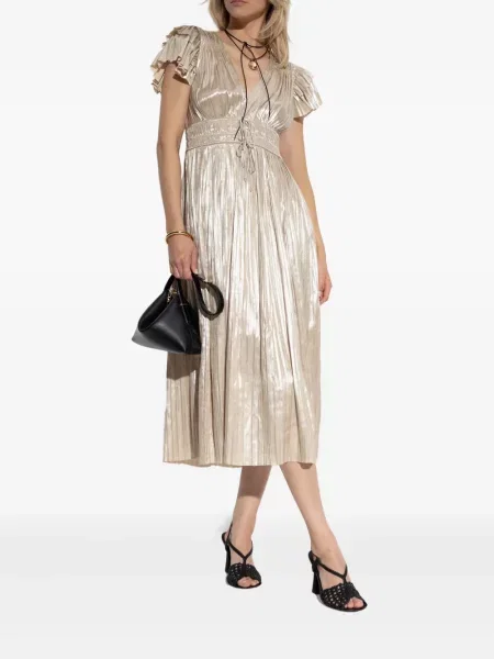 Rochie Ulla Johnson de costum auriu