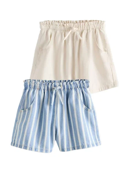 Next Pantaloni ecru / deschis albastru