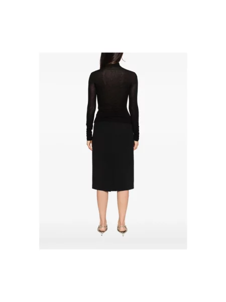 Sweter z golfem Ermanno Scervino do golfa czarny