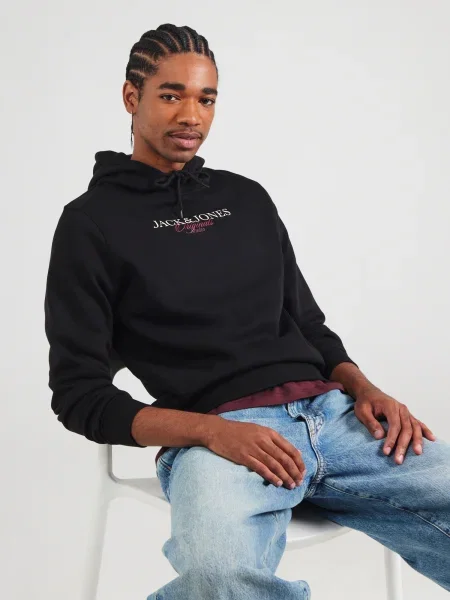 JACK & JONES Majica JORBillyburg rjava / rdeča / črna bela