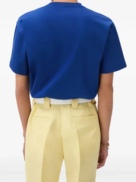 Tricou Versace din jerseu cu autograf albastru