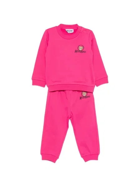 Komplet dresowy dziecięcy Moschino różowy