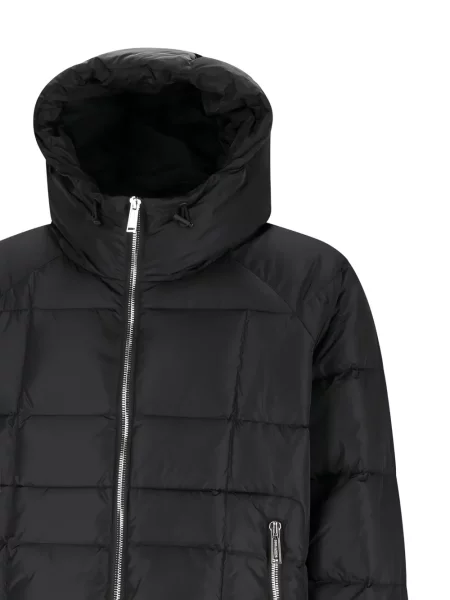 Geacă cu puf Dsquared2 cu glugă negru