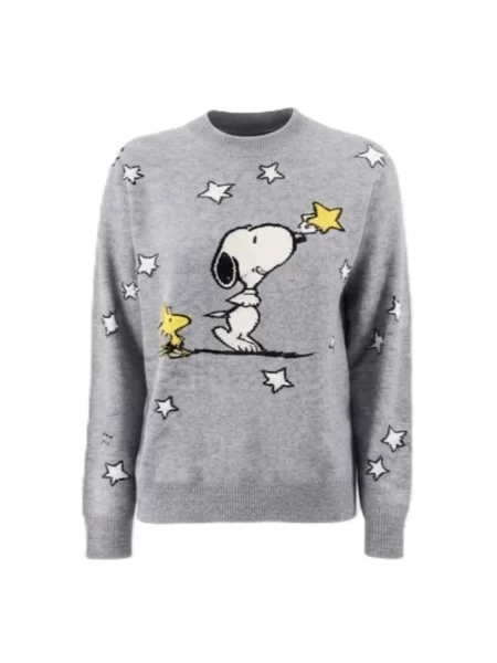 Sweter Mc2 Saint Barth wełniany szary