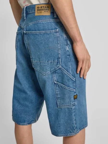 G-Star Raw szorty jeansowe niebieski