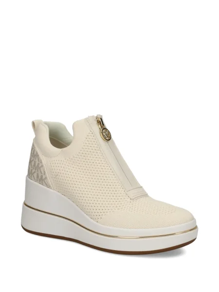 Sneakerși Michael Michael Kors cu cataramă cu platformă maro