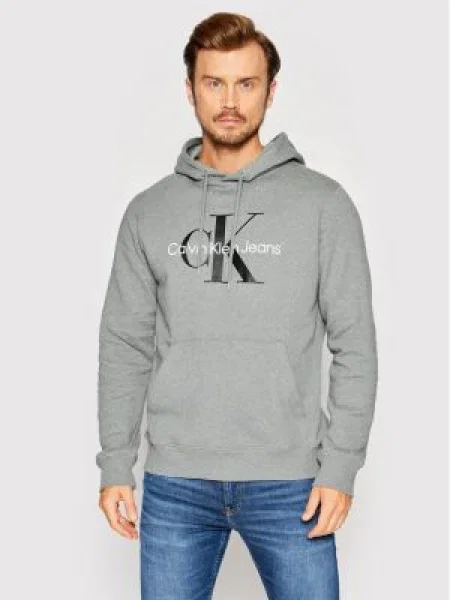 Mikina Calvin Klein Jeans sivá