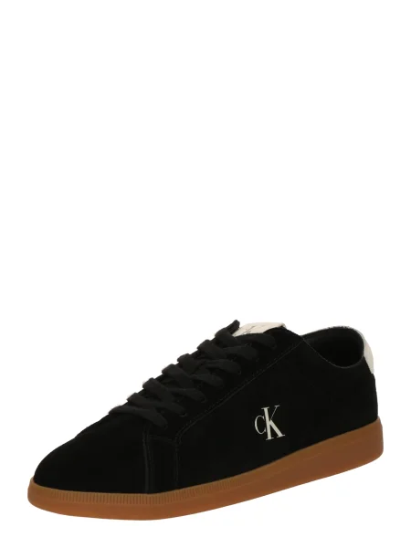 Calvin Klein Jeans Tenisice od brušene kože LOW PROFILE CUPSOLE SU crna