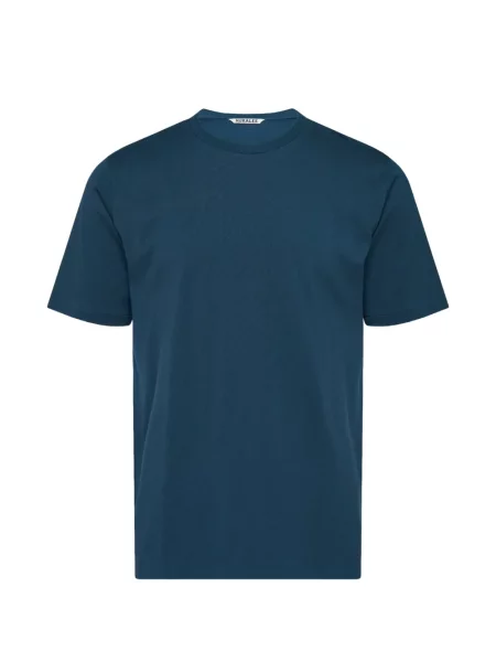 Tricou Auralee cu decolteu rotund albastru