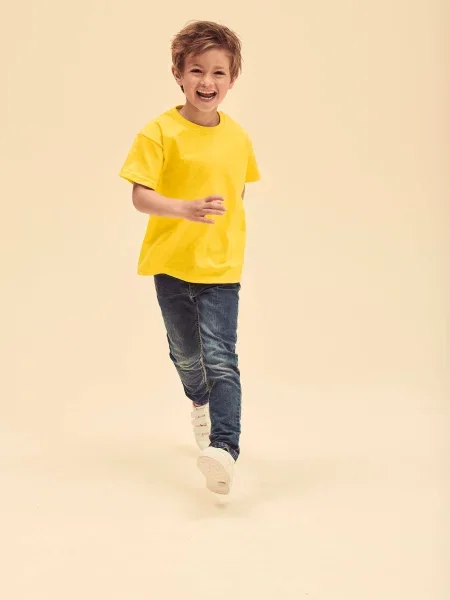 Tricou copii Fruit Of The Loom galben