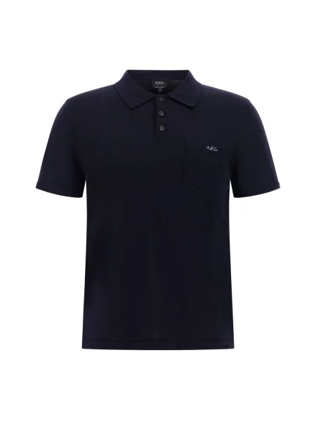 Koszulka polo A.p.c. niebieska