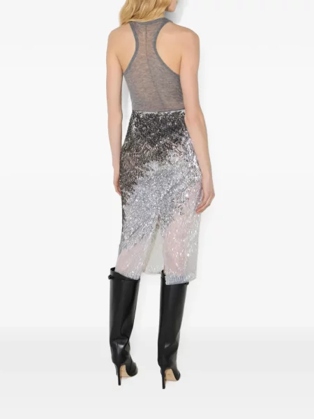 Top Elisabetta Franchi de lână gri