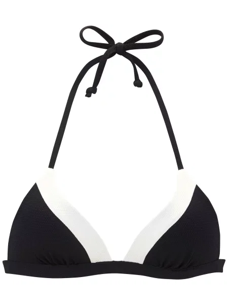 LASCANA Sutien costum de baie negru alb