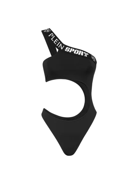 Strój kąpielowy Plein Sport w tygrysie prążki czarny