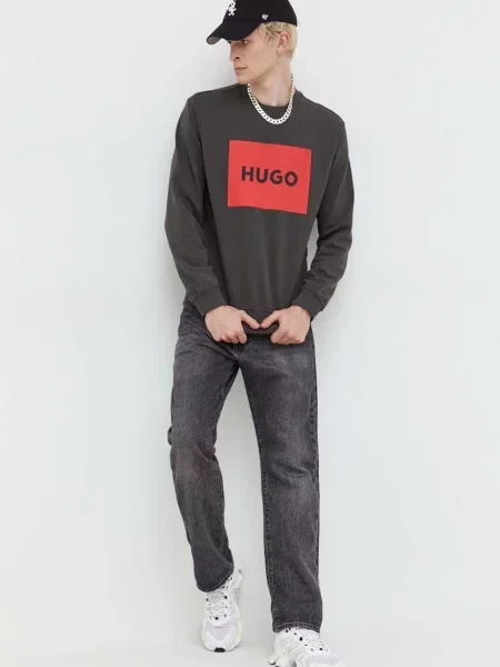 HUGO mikina šedá