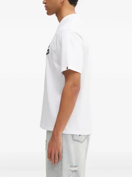 Tricou A Bathing Ape® cu imagine alb