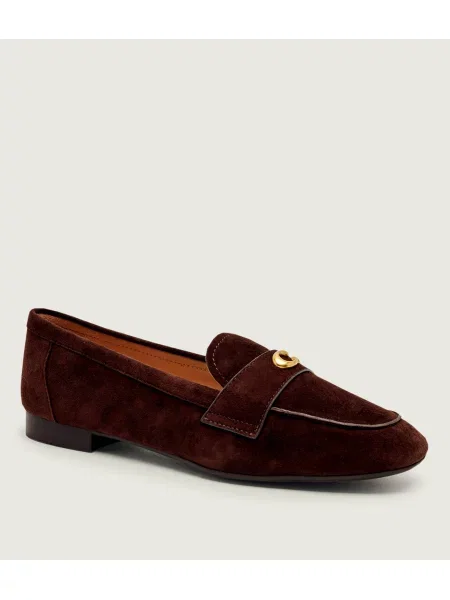Coach Pantofi lords Sculpted C | piele întoarsă maro