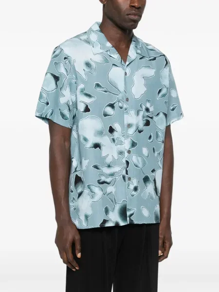 Cămașă Ps Paul Smith cu model floral cu imagine albastru