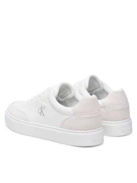 Sneakersy Calvin Klein Classic Cups Oxf Tmb Lth-Su Tc biela