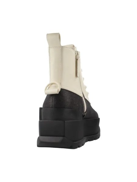 Botine United Nude cu platformă bej