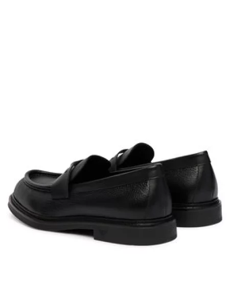 Loaferice Emporio Armani crna