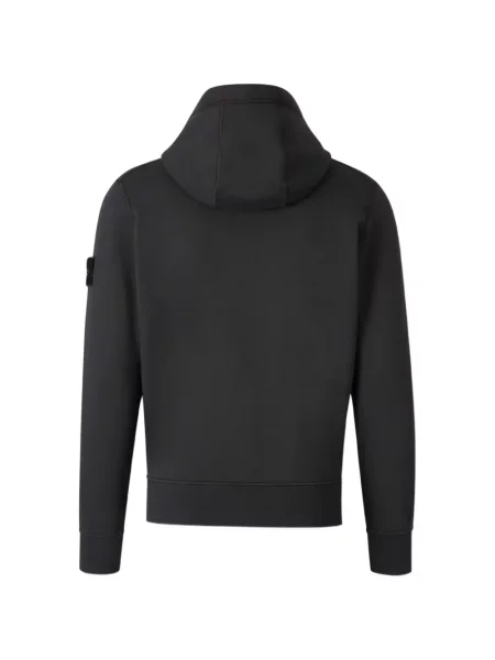 Hanorac cu glugă Stone Island cu strasuri negru