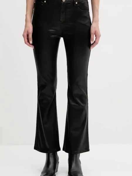 Gaudi pantaloni evazati high waist negru