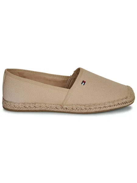 Plátené tenisky Tommy Hilfiger béžová