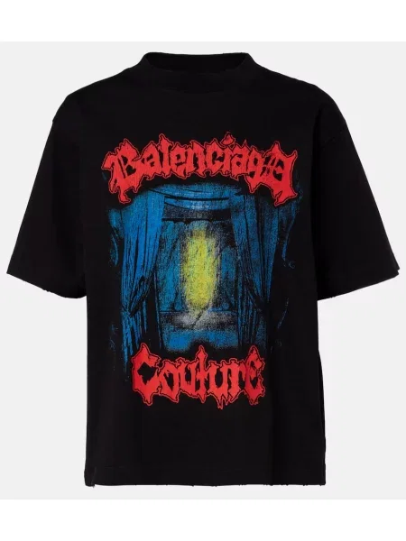 Tricou Balenciaga cu imagine negru