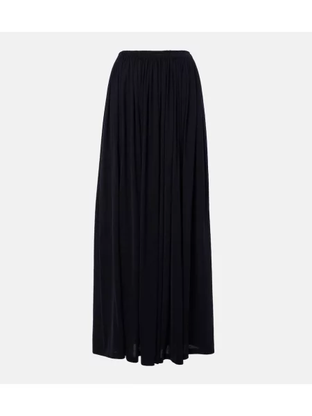 Fusta maxi Max Mara din jerseu albastru
