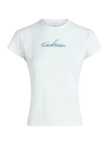Tricou Calvin Klein Jeans alb