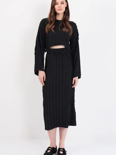 Palton Trend Alaçatı Stili negru