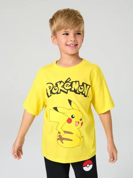 Sinsay Tričko s potiskem Pokémon žlutá