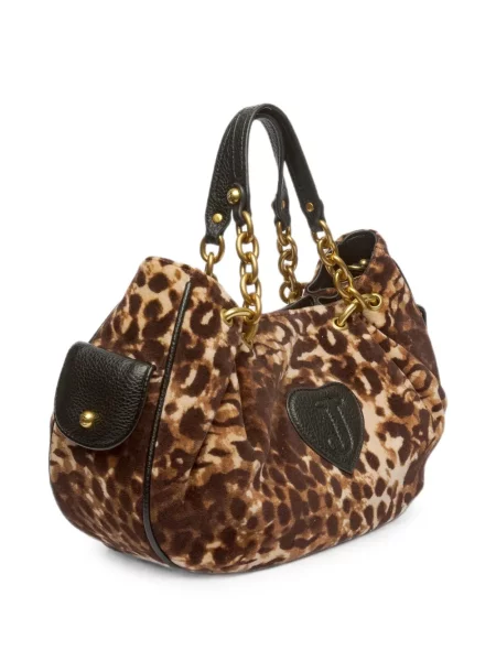 Colier Juicy Couture cu imagine cu model leopard maro