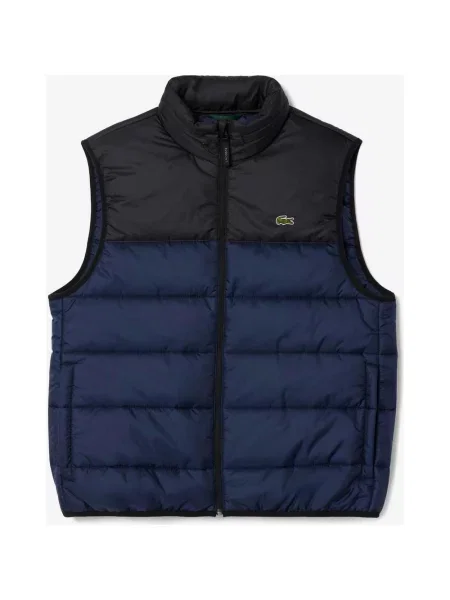 Kamizelka hydracyjna Lacoste Puffer Contrast niebieska S czarna