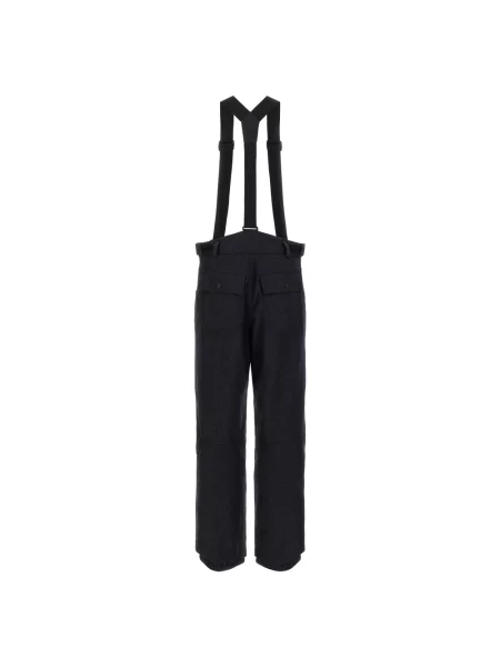Ocieplane spodnie dresowe Moncler niebieskie